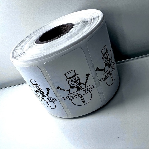 Pack of 100 Stickers | Thank you stickers for Christmas |Packaging Supplies - Picture 5 of 15